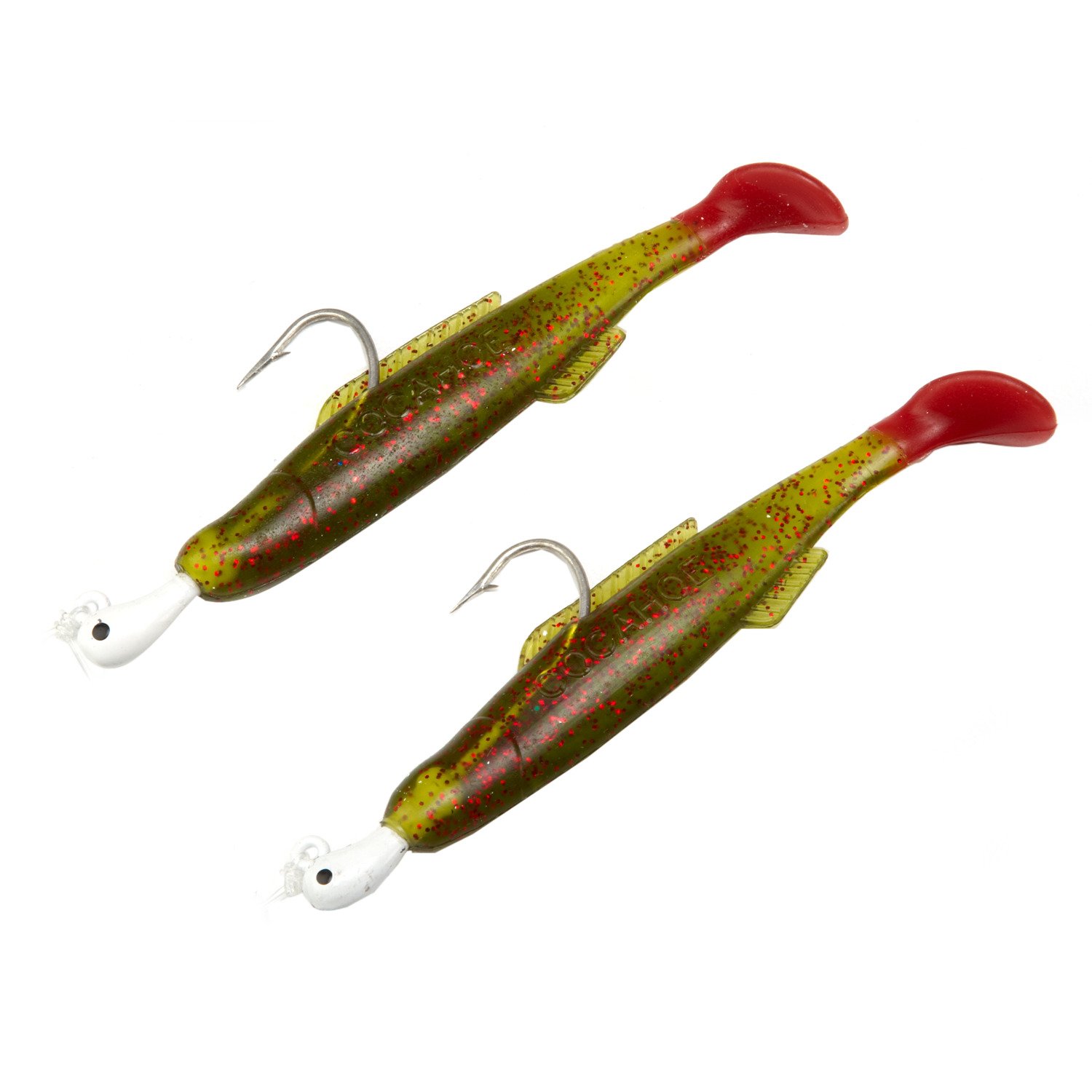 Avocado/Red Glitter/Firetail