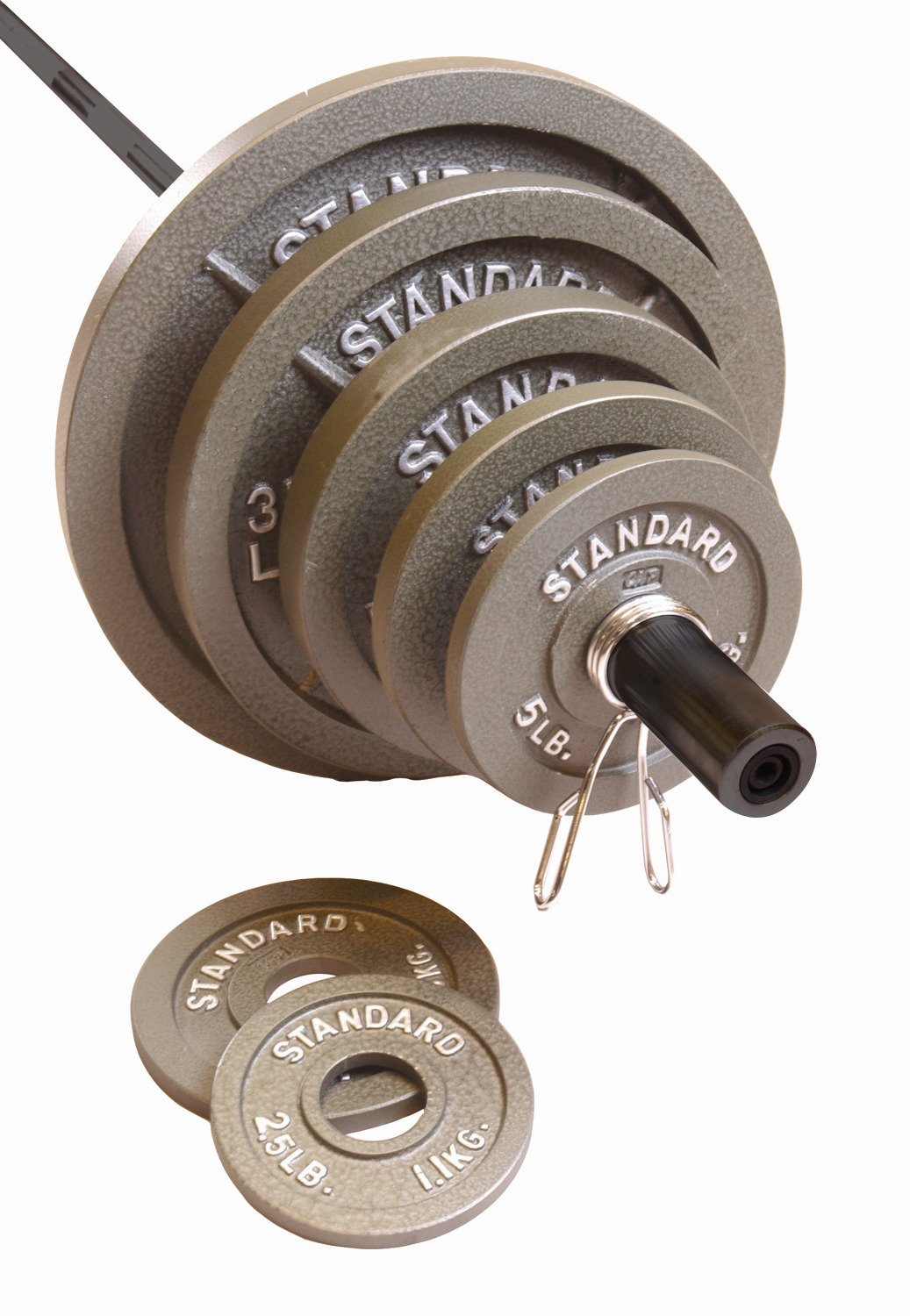 How much does a standard barbell weigh?