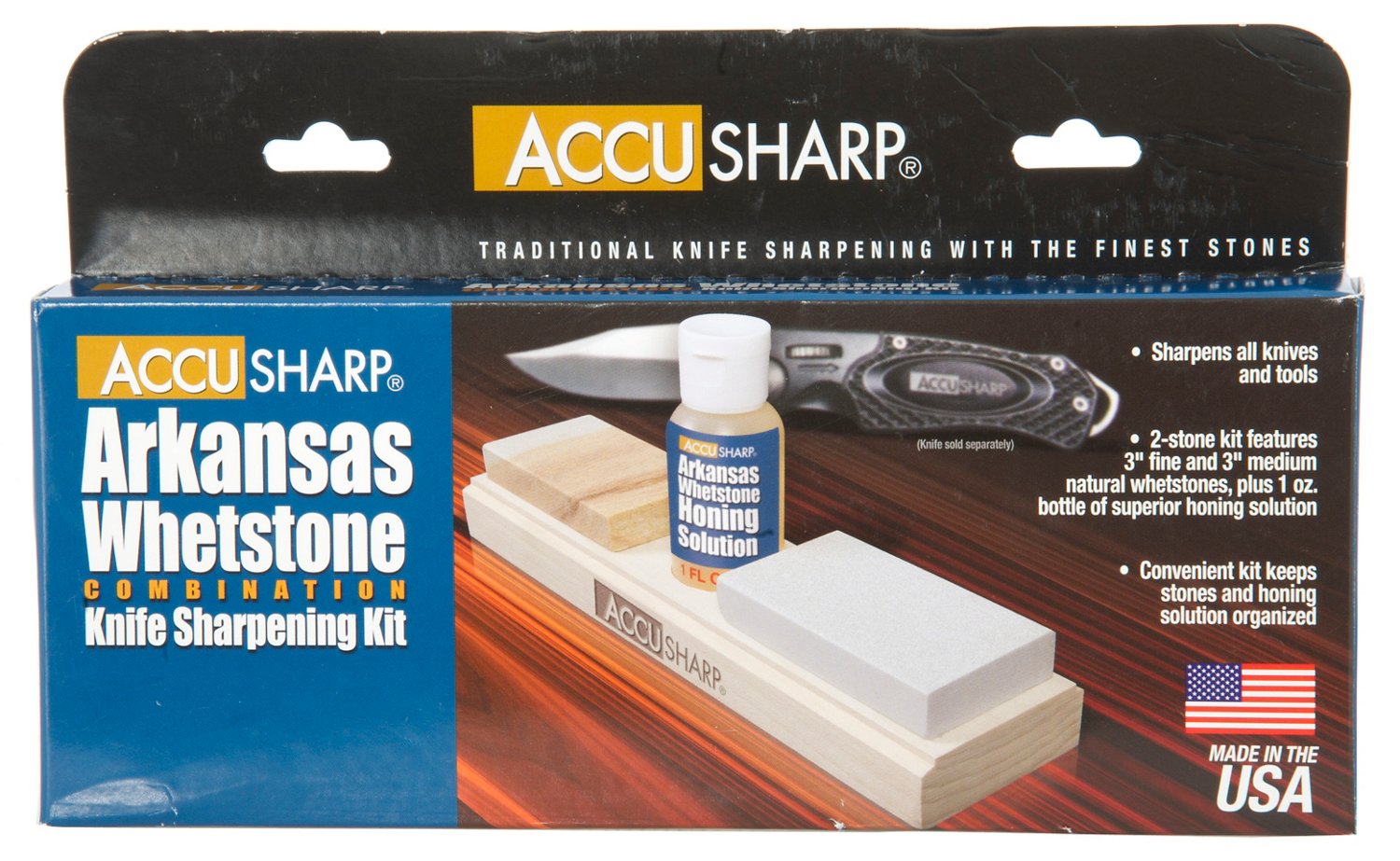 AccuSharp® Arkansas Whetstone Combination Knife Sharpening Kit thumbnail