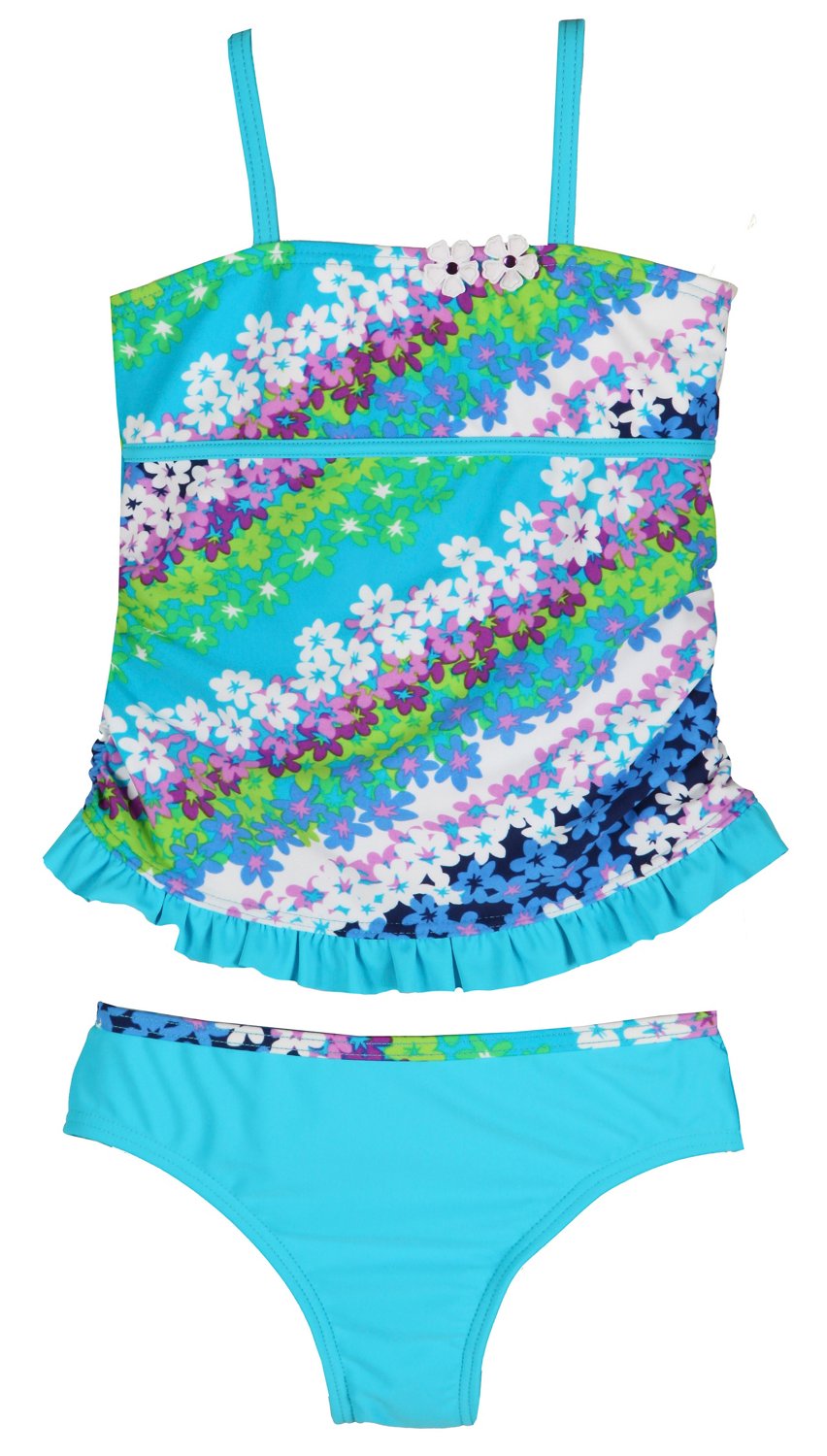 O'rageous® Girls' Daisy Road Baby Doll Tankini