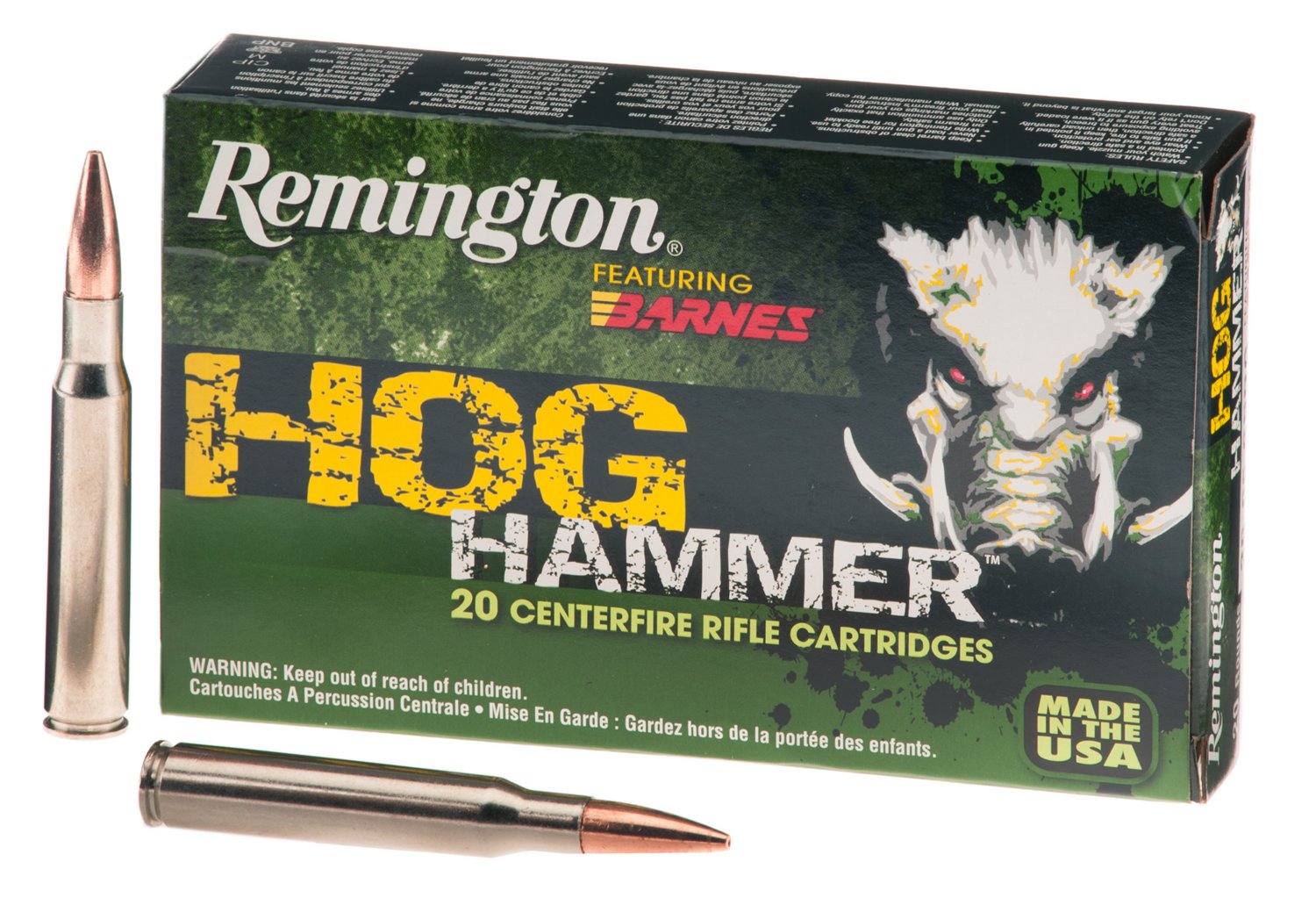 Remington Hog Hammer .30-06 Springfield 168-Grain Centerfire Rifle Ammunition