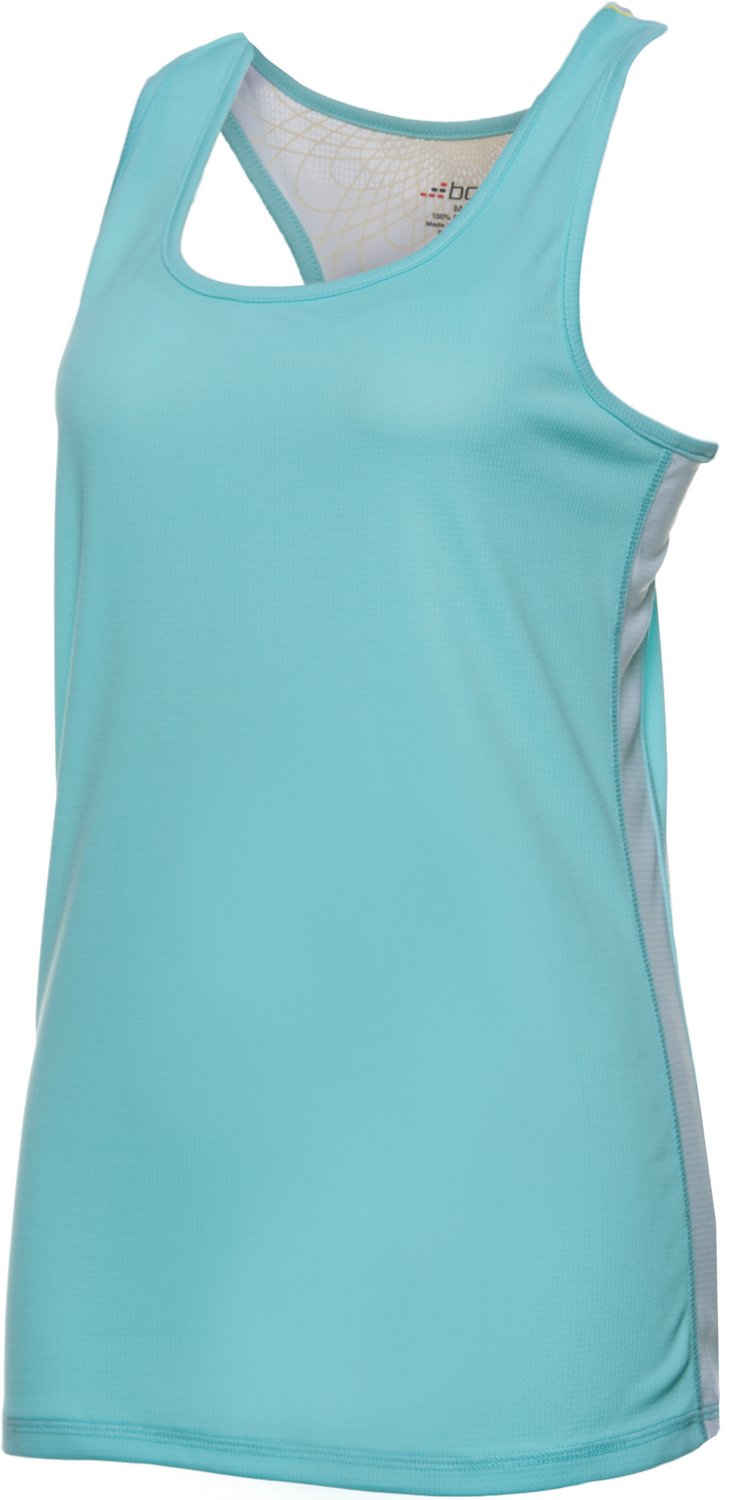 BCG Women's Cool Mesh Side Stripe Tank Top