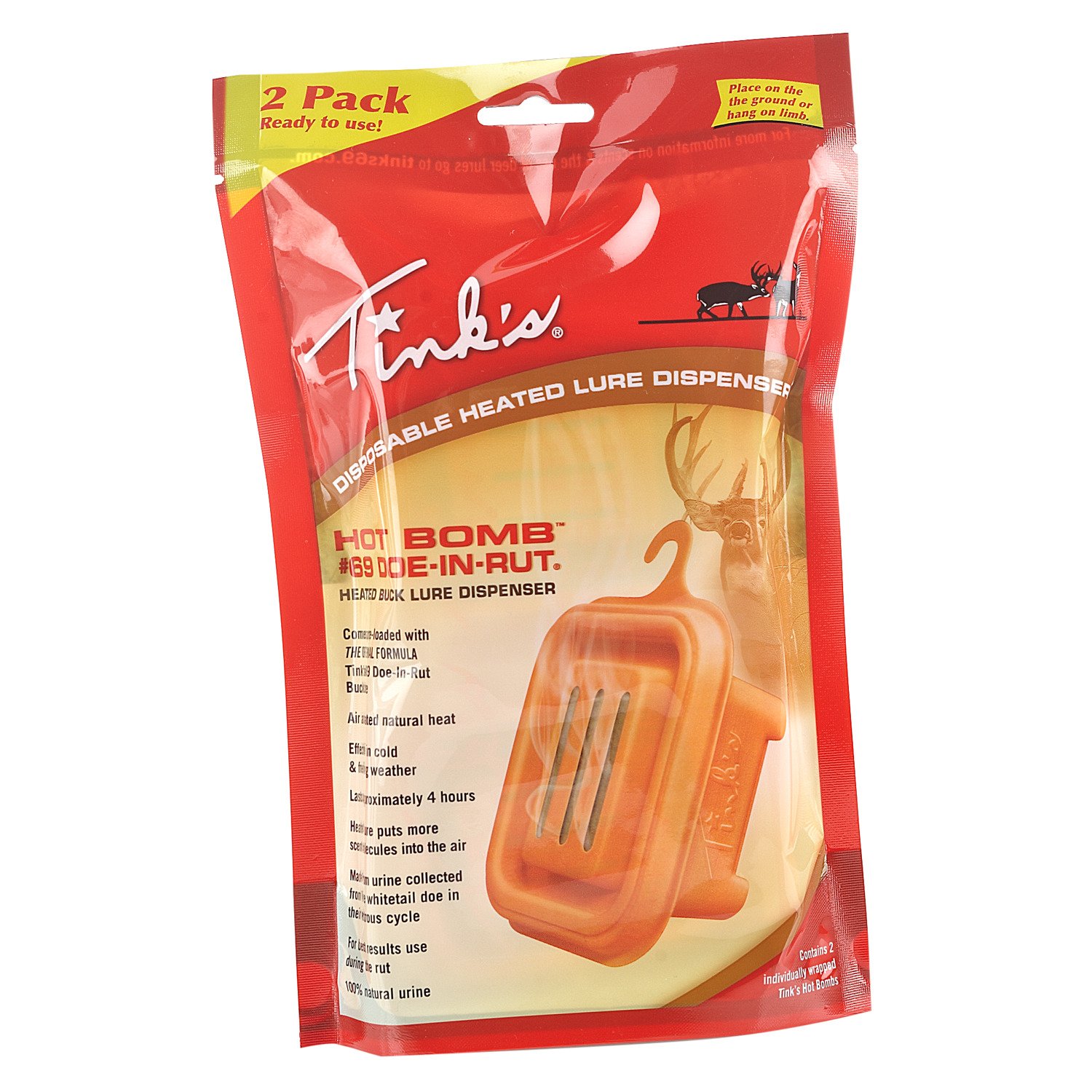 Tink's #69 Doe-In-Rut Hot Bombs 2-Pack
