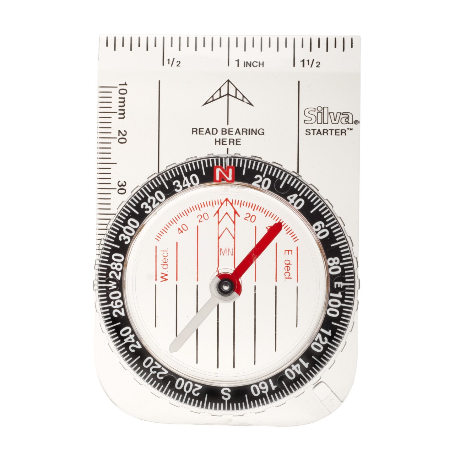 Silva® Starter 1-2-3 Compass with Clear Base Plate