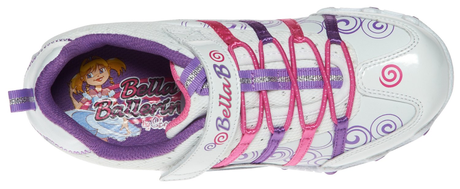 SKECHERS Girls' Bella Ballerina Prima Princess Bungee Sneakers thumbnail