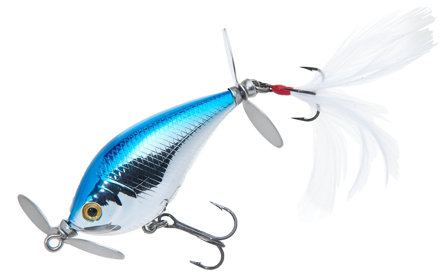 Chrome/Blue Back