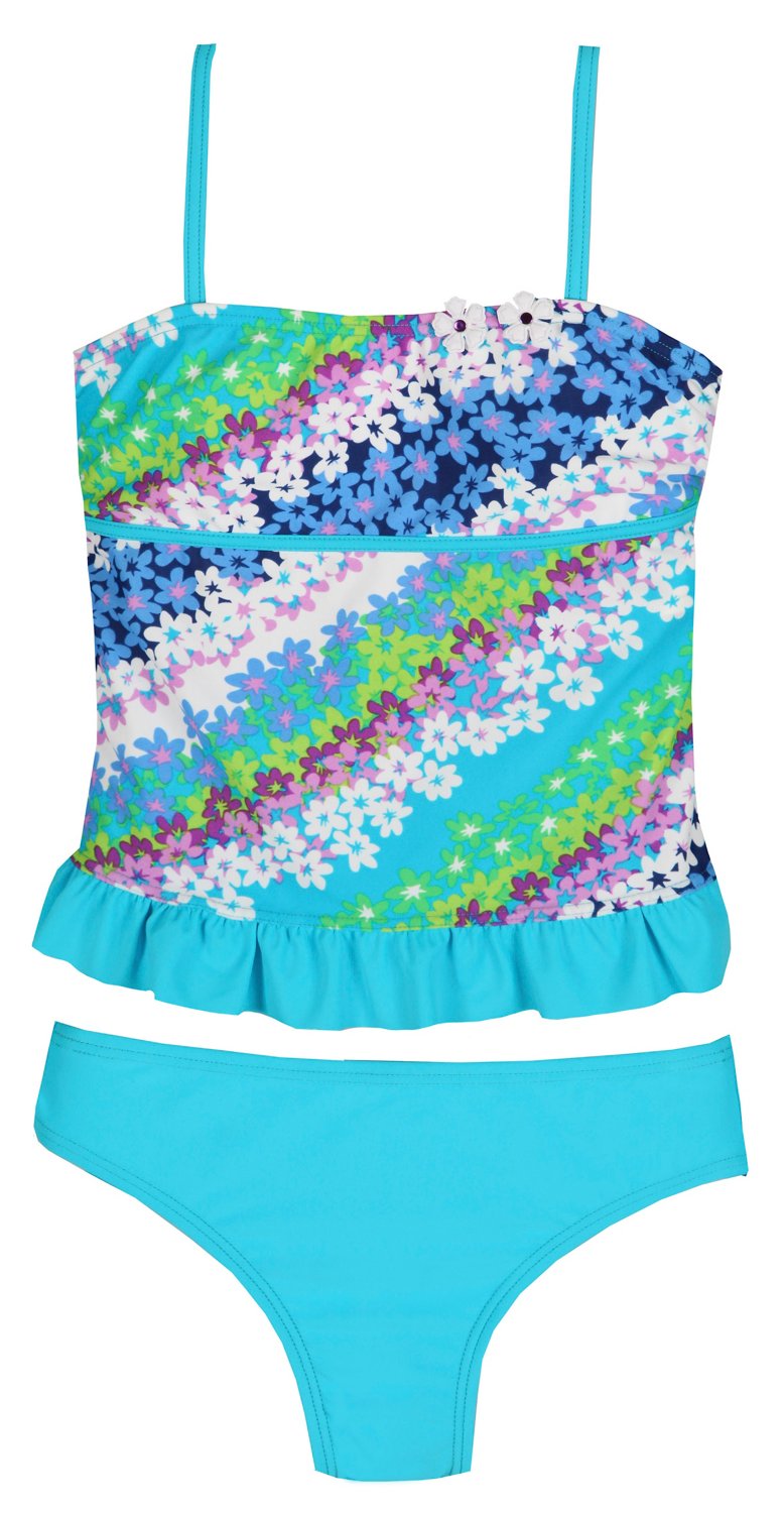 O'rageous® Girls' Daisy Road Long Corsetkini