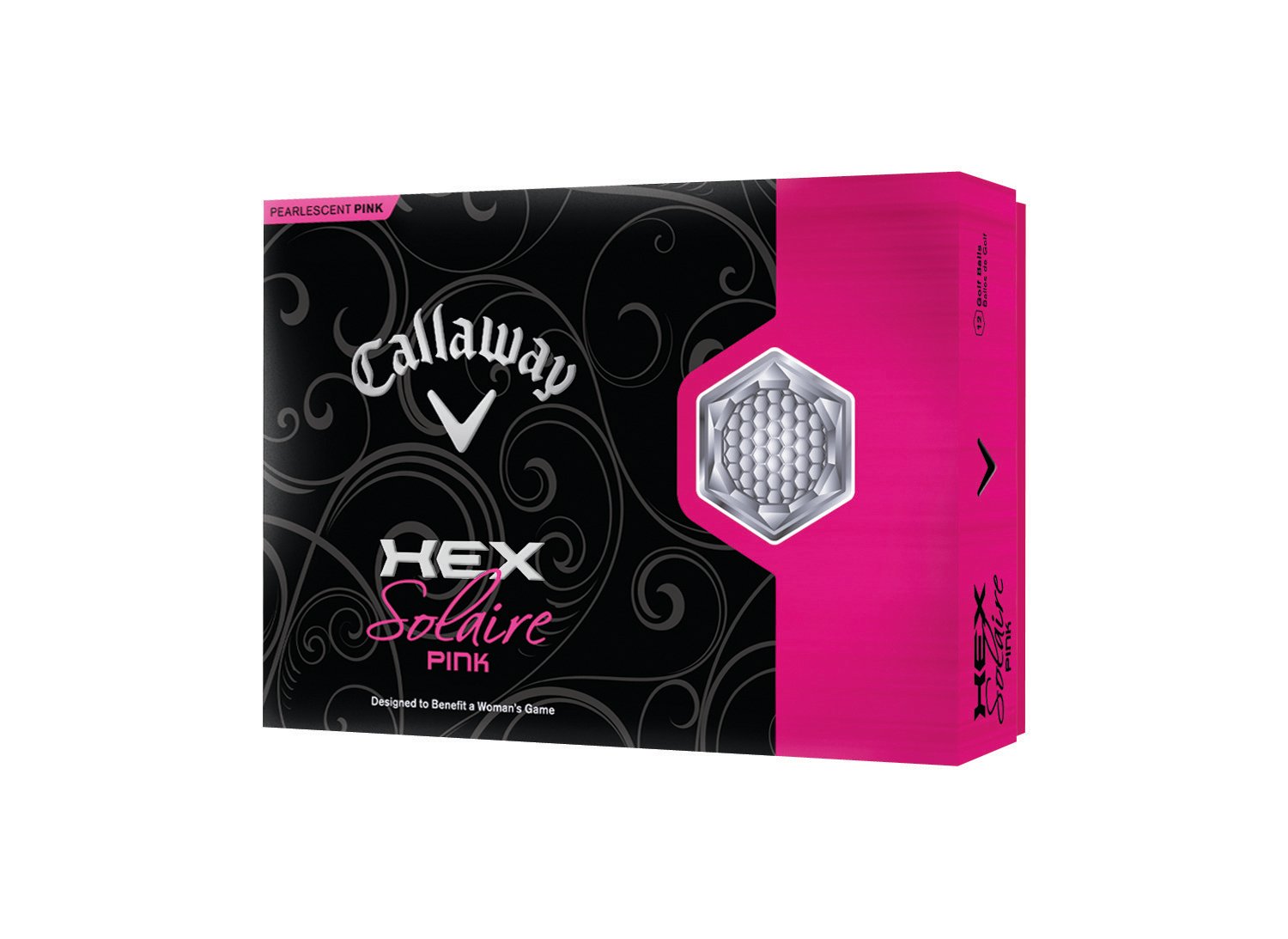 Callaway HEX Solitaire Pink Golf Balls 12-Pack