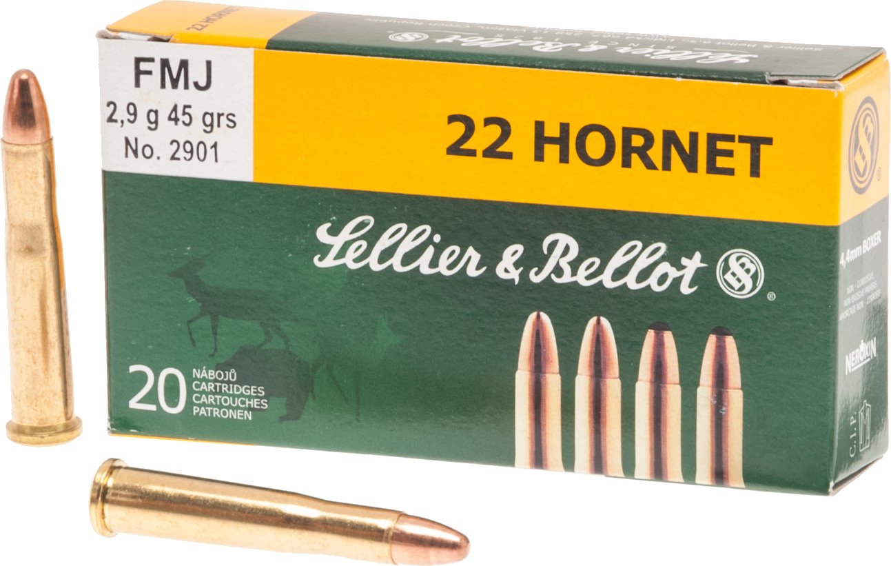 Sellier & Bellot .22 Hornet 45-Grain Centerfire Rifle Ammunition