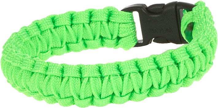 Bison Designs Side-Release Small Green Coreless Paracord Bracelet