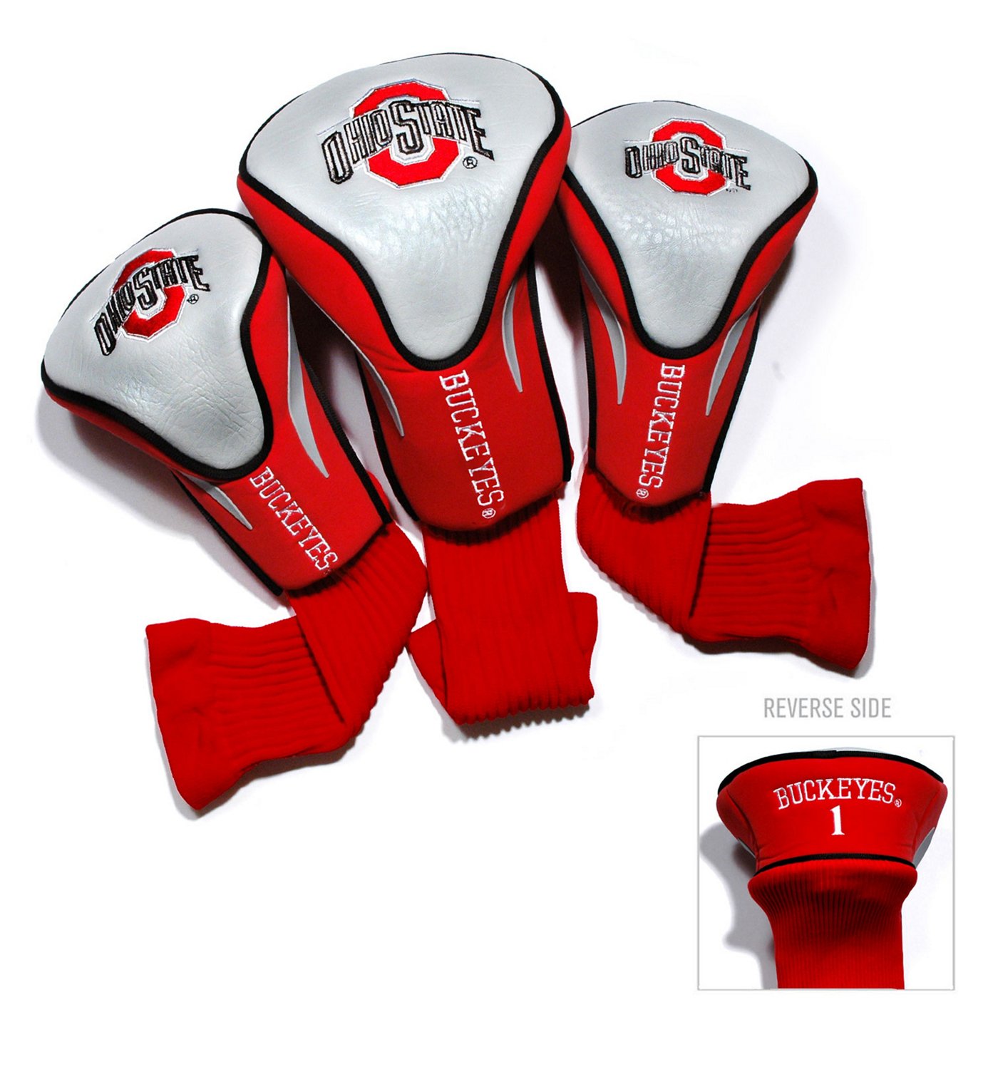 Team Golf Ohio State University Contour Sock Head Covers 3Pack Academy