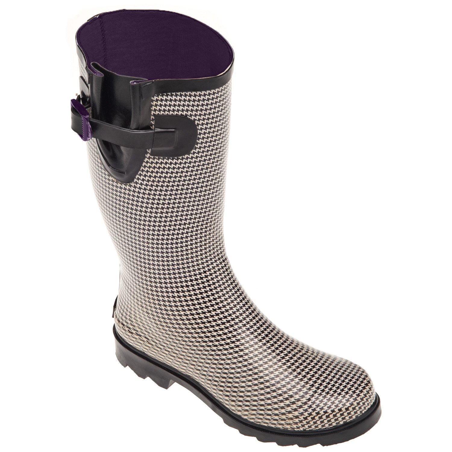 Stone Creek™ Women's Houndstooth Rubber Boots thumbnail