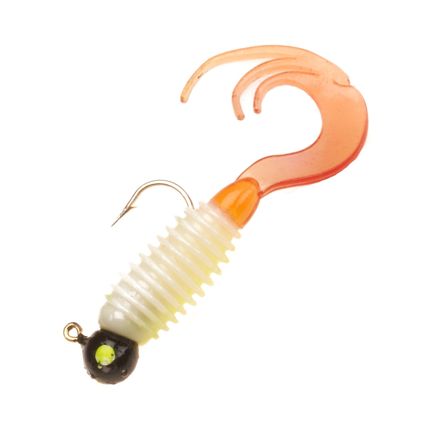 Big Bite Baits 1/8 oz Ringed Triple Tip Grubs 4-Pack
