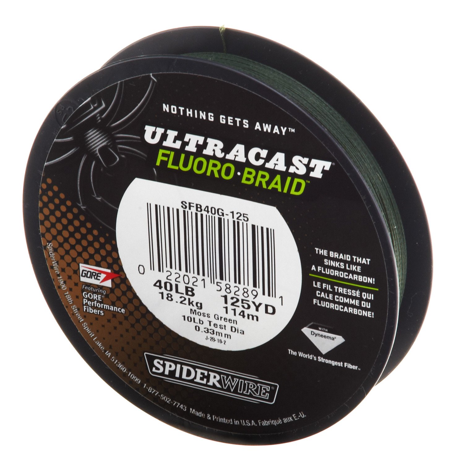 Spiderwire® Ultracast Fluoro-Braid 40 lb. - 125-yards Fishing Line