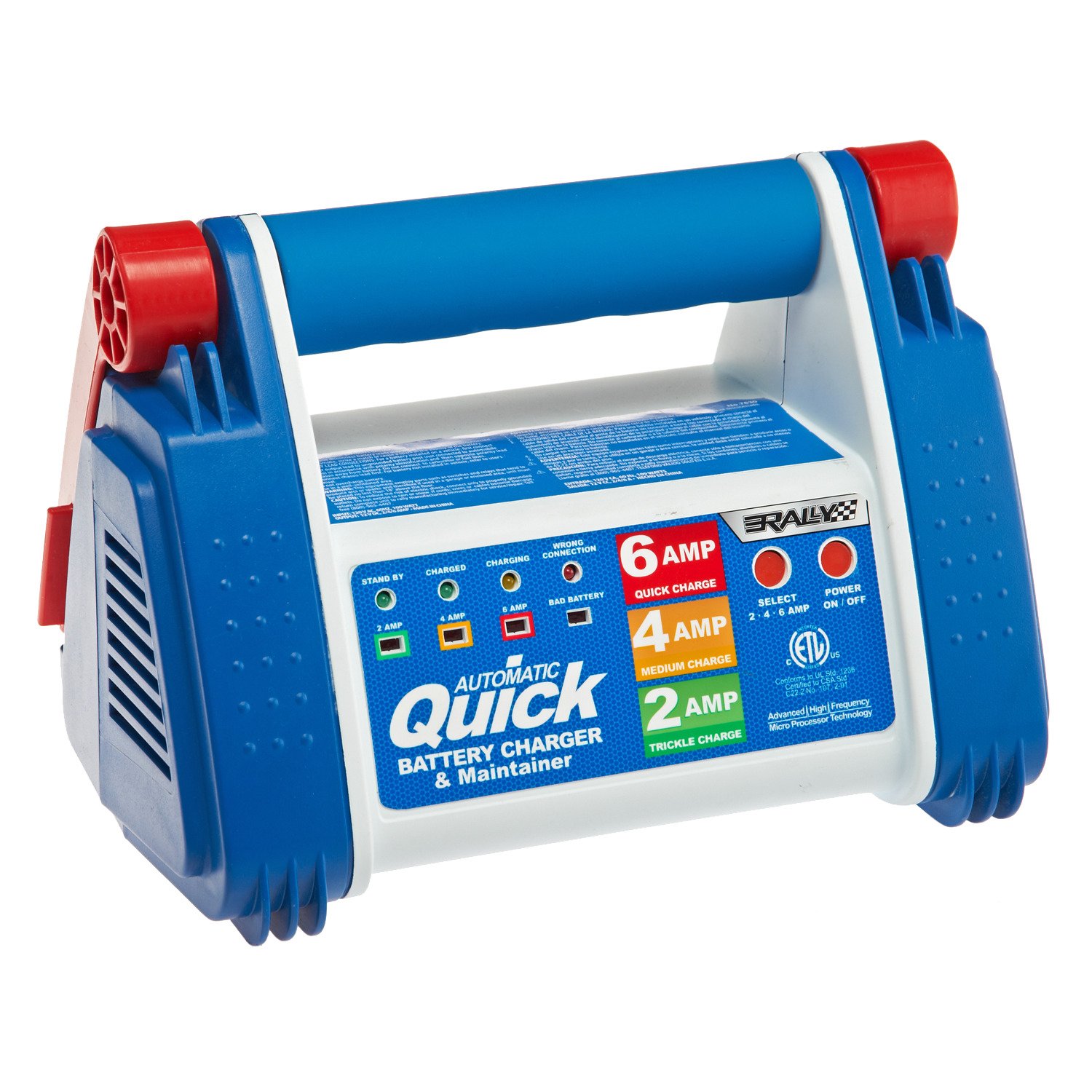 Rally Quick Charge 12V 6 Amp Battery Charger and Maintainer