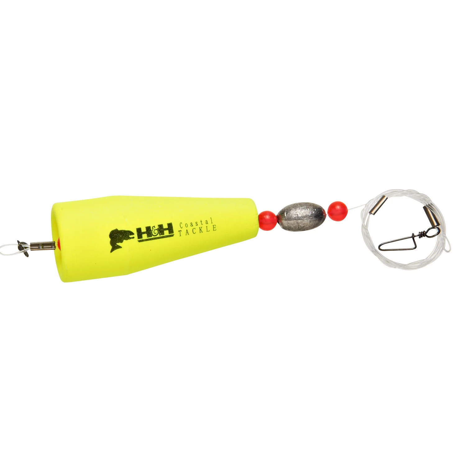 H&H Lure 3" Monofilament Coastal Popping Rigs 2-Pack
