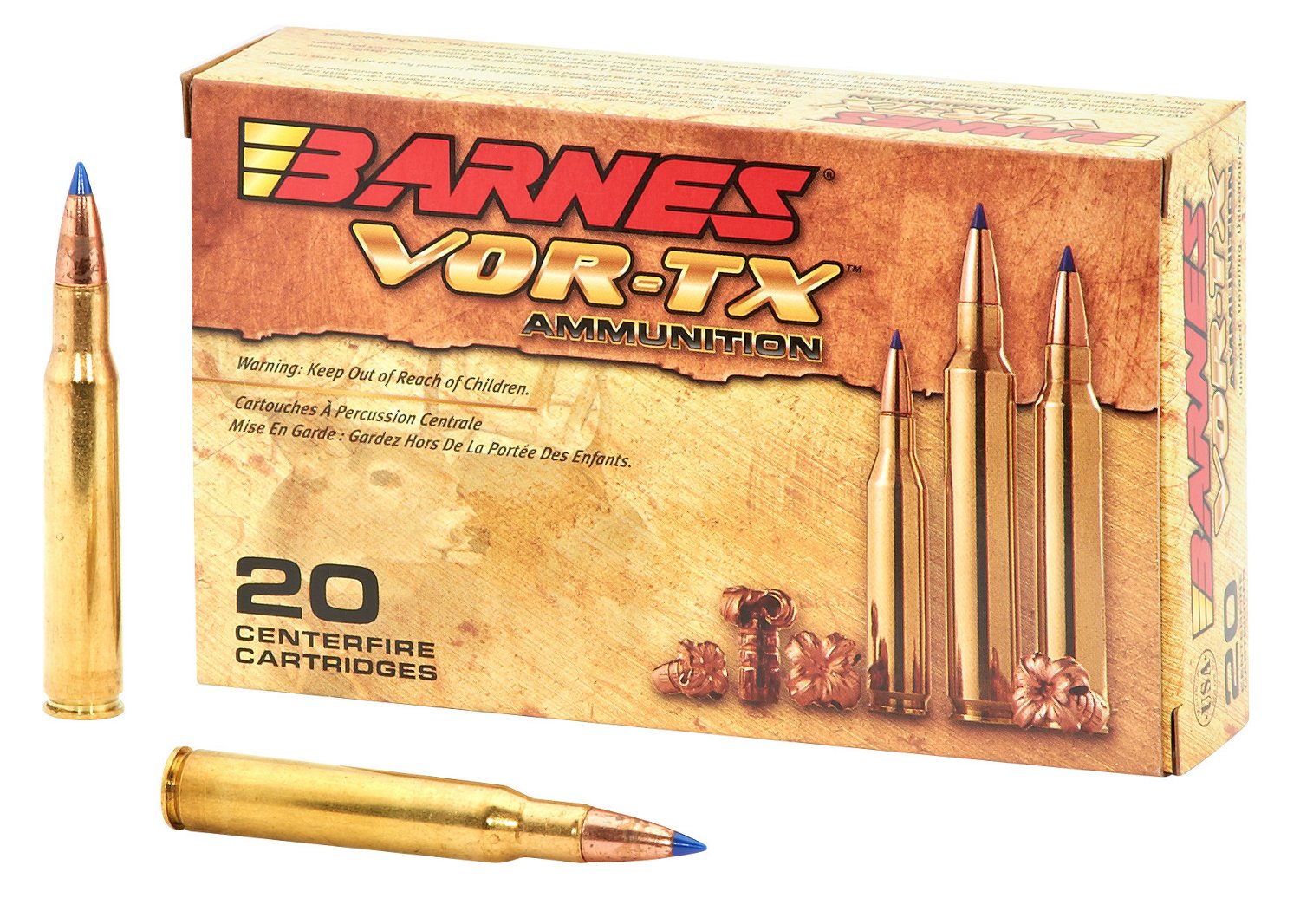 BARNES® VOR-TX™ .30-06 Springfield 180-Grain Centerfire Rifle Ammunition