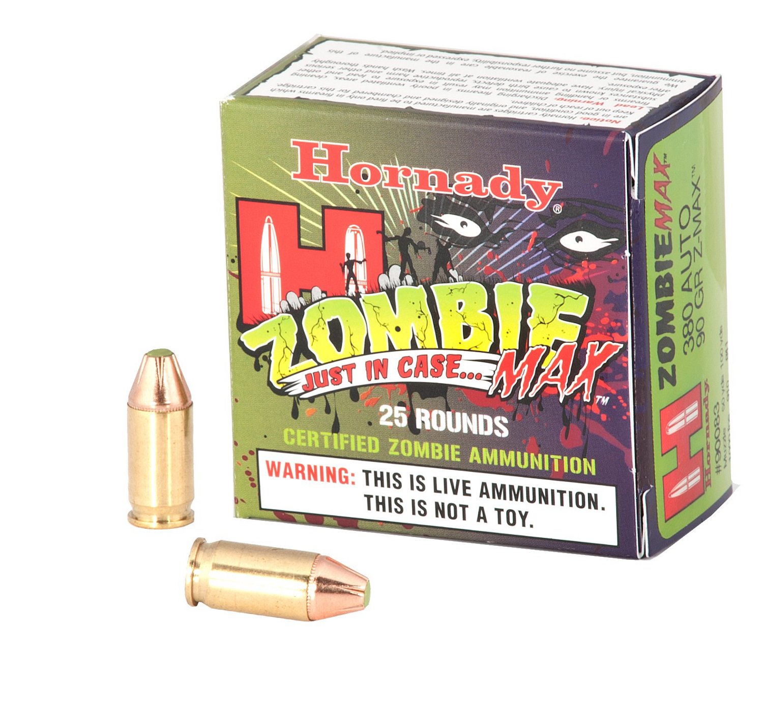 Hornady Zombie Max .380 Auto 90-Grain Handgun Ammunition