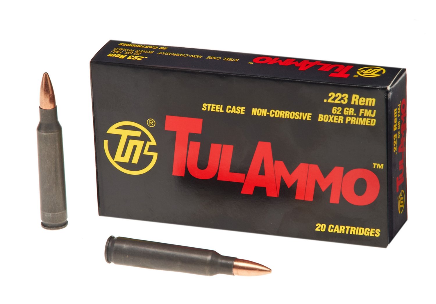 TulAmmo FMJ .223 Remington 62-Grain Centerfire Rifle Ammunition thumbnail