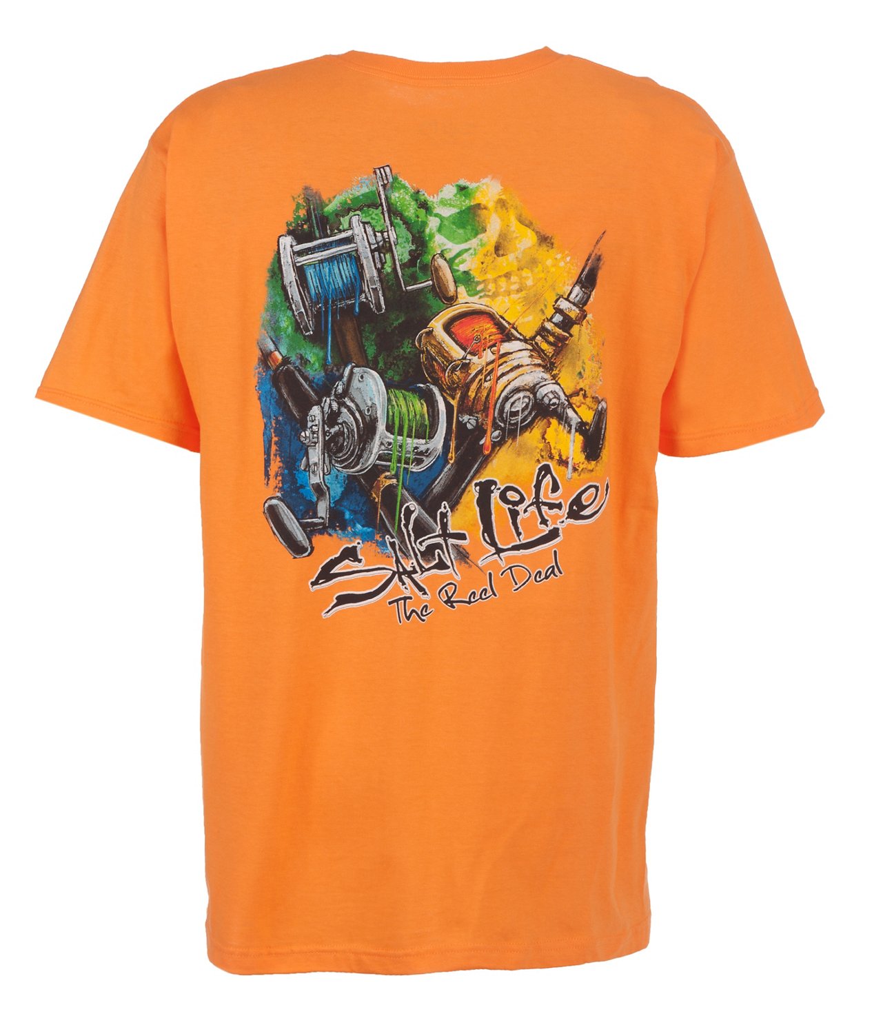 Salt Life Men's Painted Reels Short Sleeve T-shirt