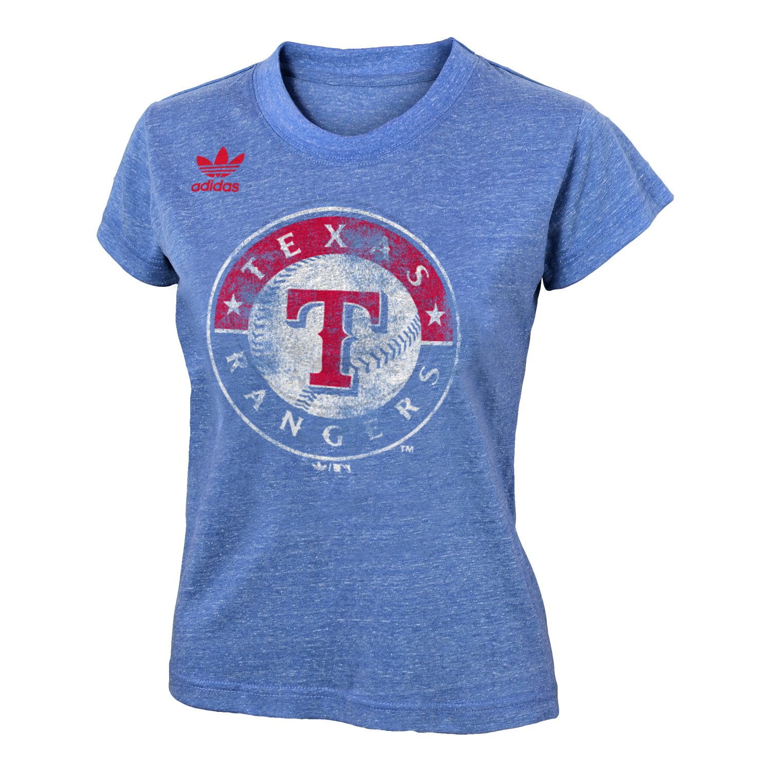 adidas Girls' Texas Rangers Triblend Short Sleeve T-shirt