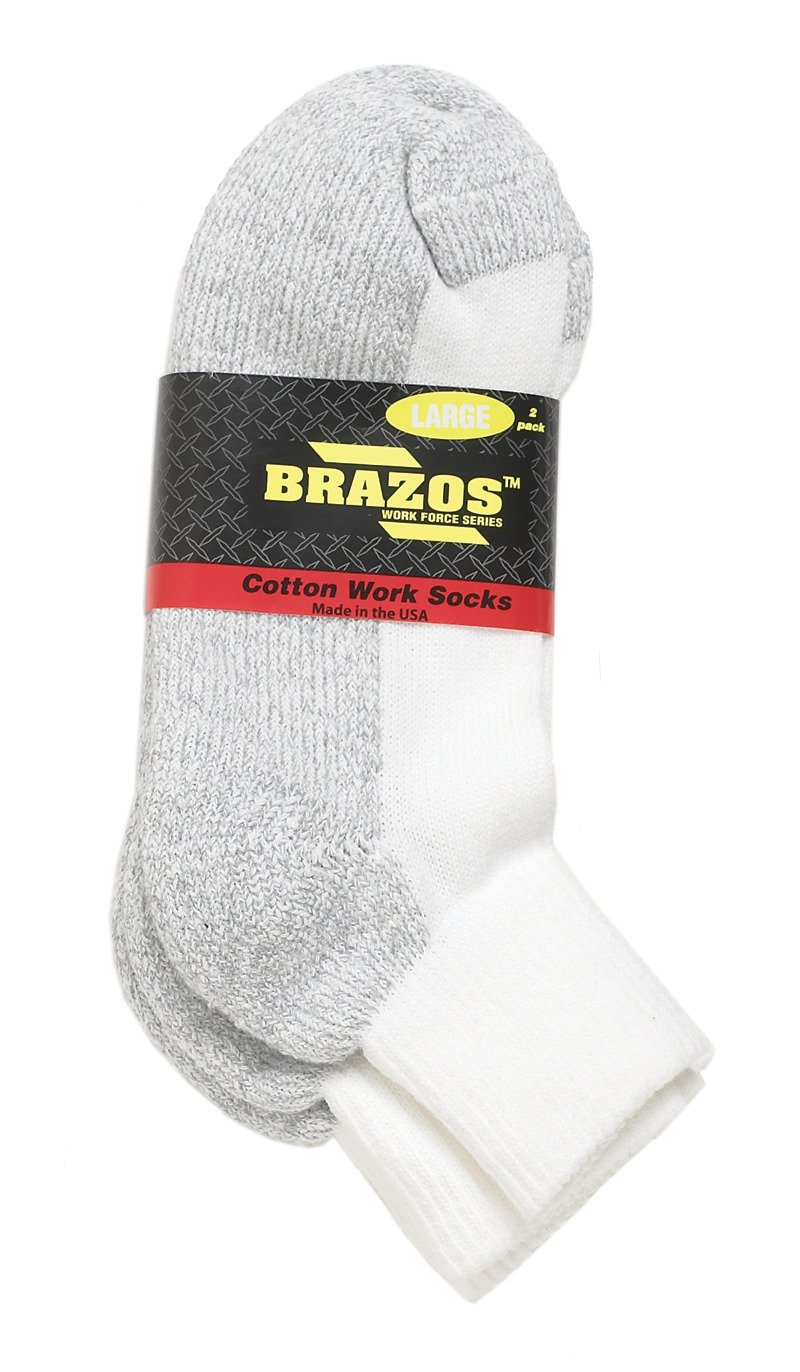 Brazos® Adults' Cotton Quarter Socks 2-Pack
