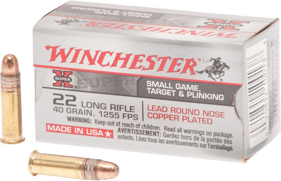 Winchester Super-X .22 LR 40-Grain Rimfire Ammunition