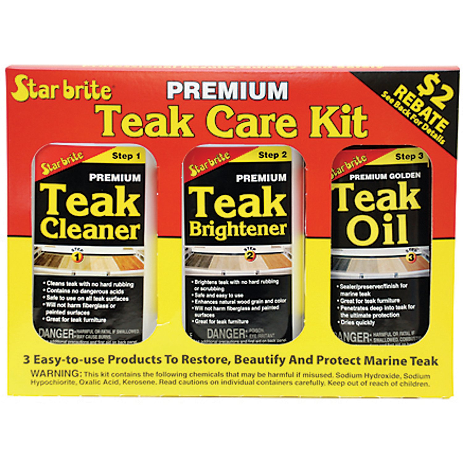 Star brite Teak Care Kit