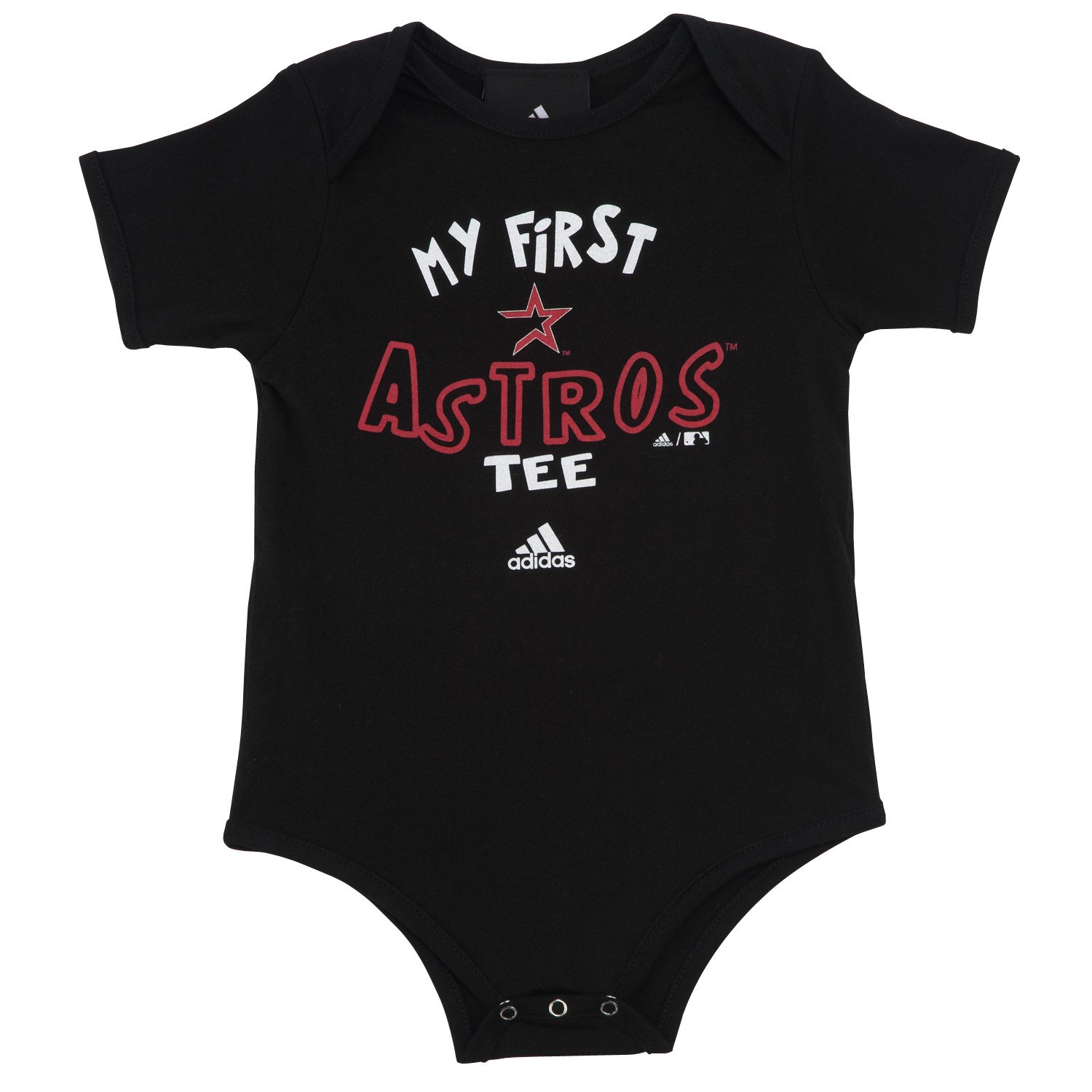 adidas Infants' Houston Astros Team Logo Fold-Over Neck Creeper
