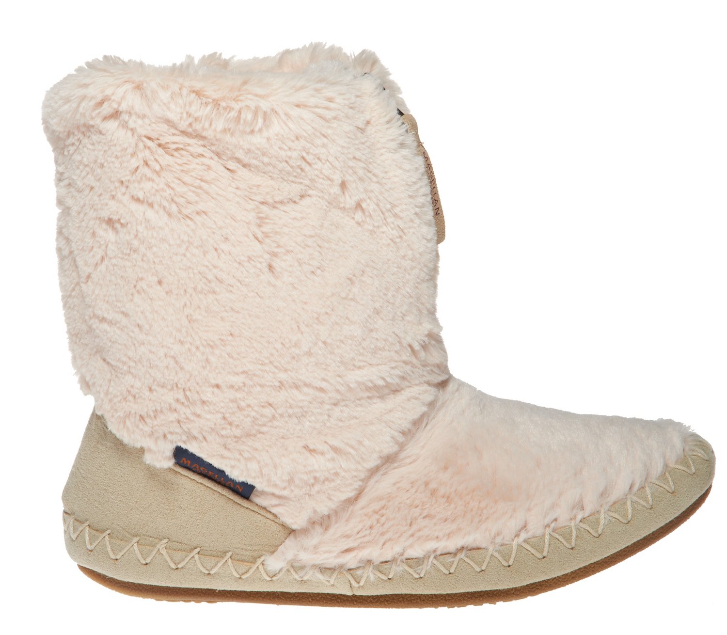 Magellan Outdoors Women's Fuzzy Zip Bootie Slippers