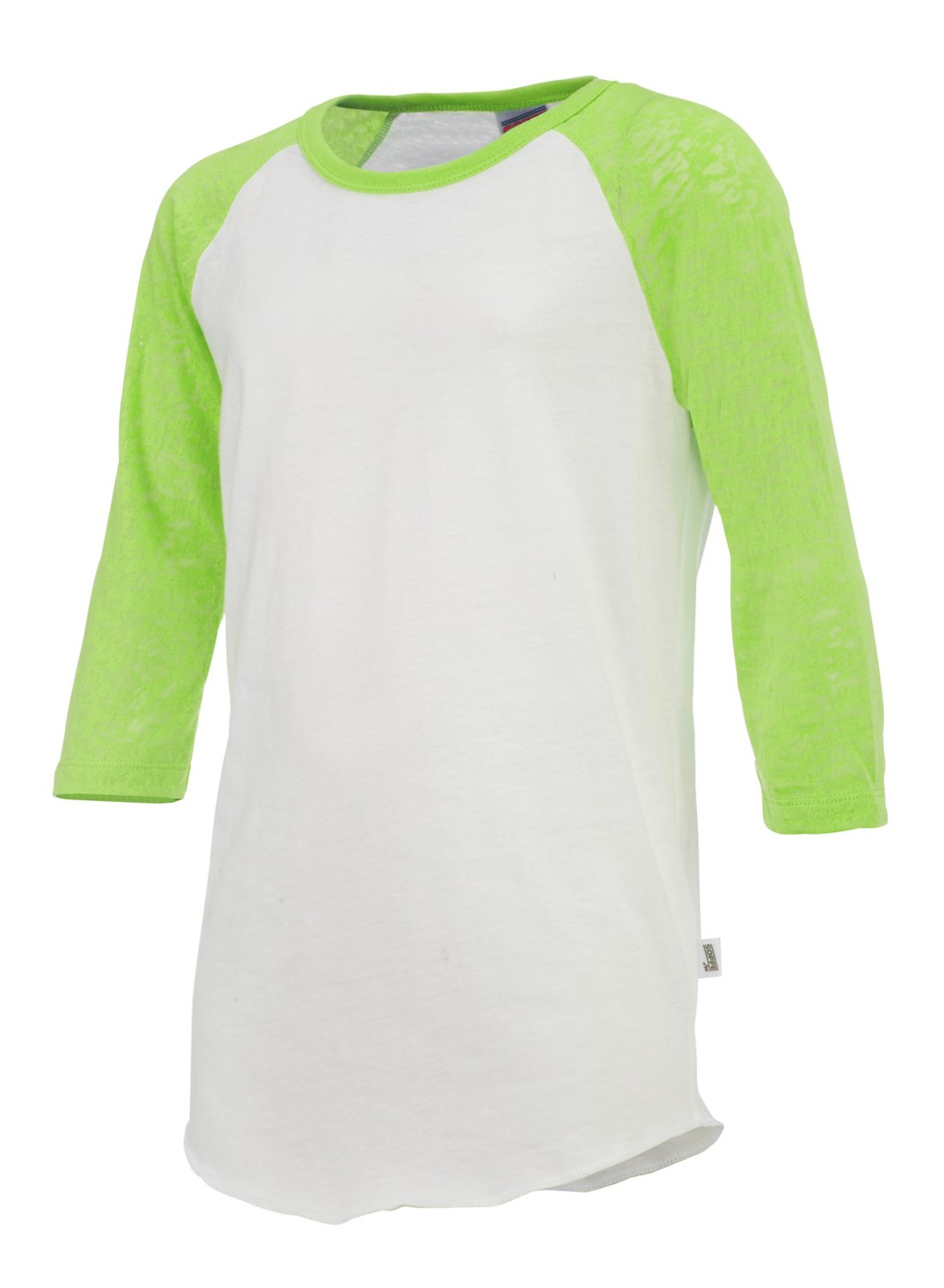 Soffe Girls' Burnout Baseball T-Shirt