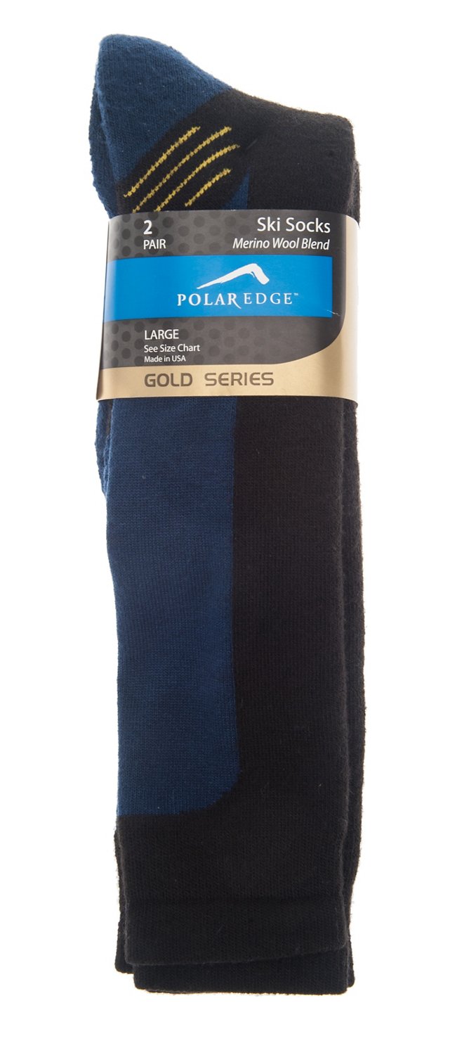 Polar Edge® Men's Gold Series Ski Socks 2-Pack thumbnail