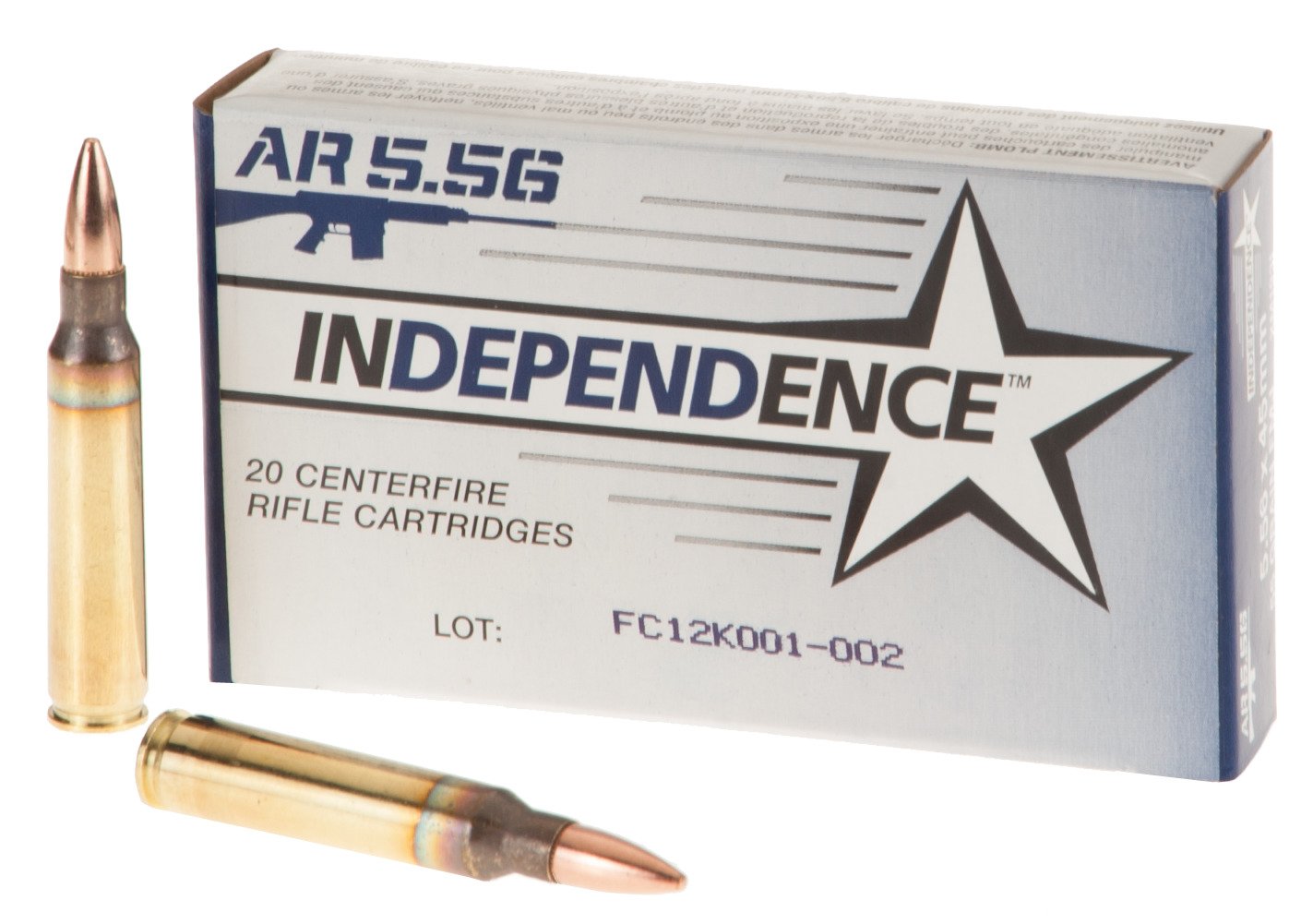 Independence 5.56 55-Grain Centerfire Ammunition