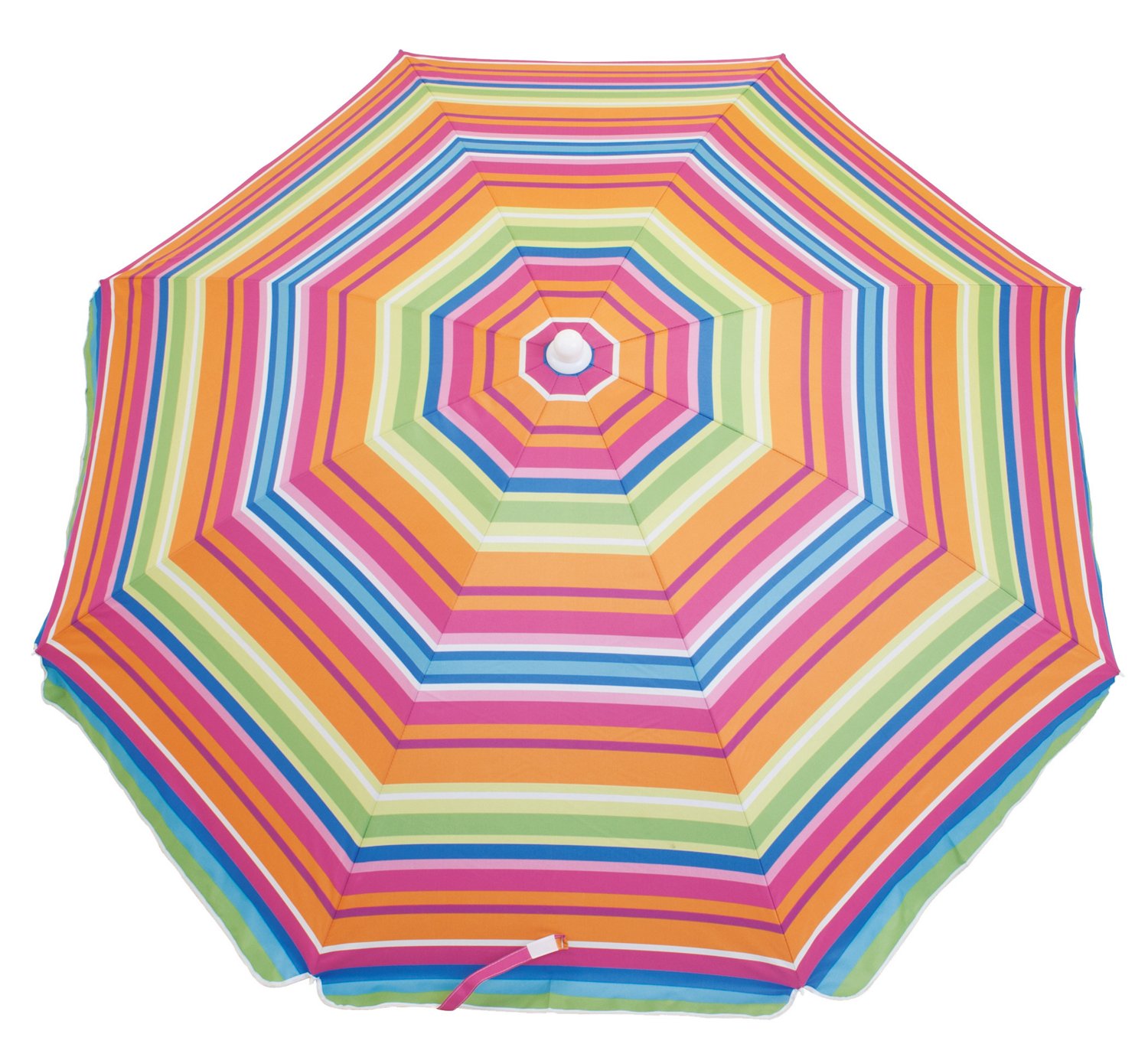 RIO Beach 6' Fashion Umbrella with Tilt and Integrated Sand Anchor