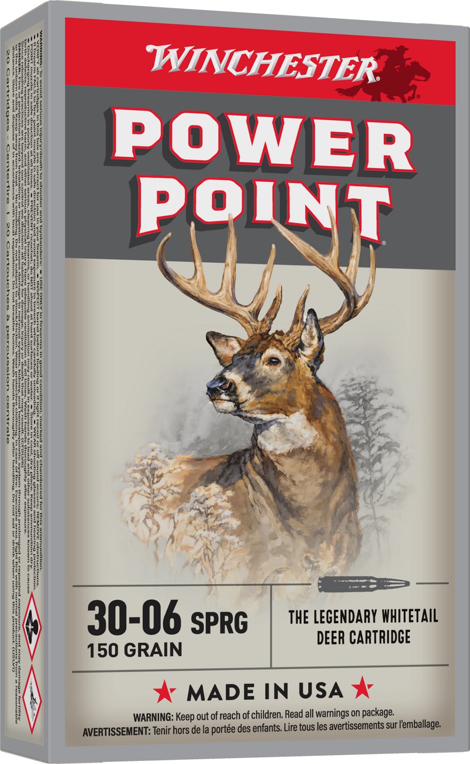 Winchester SUPER-X® Power-Point® .30-06 Springfield 150-Grain Rifle Ammunition