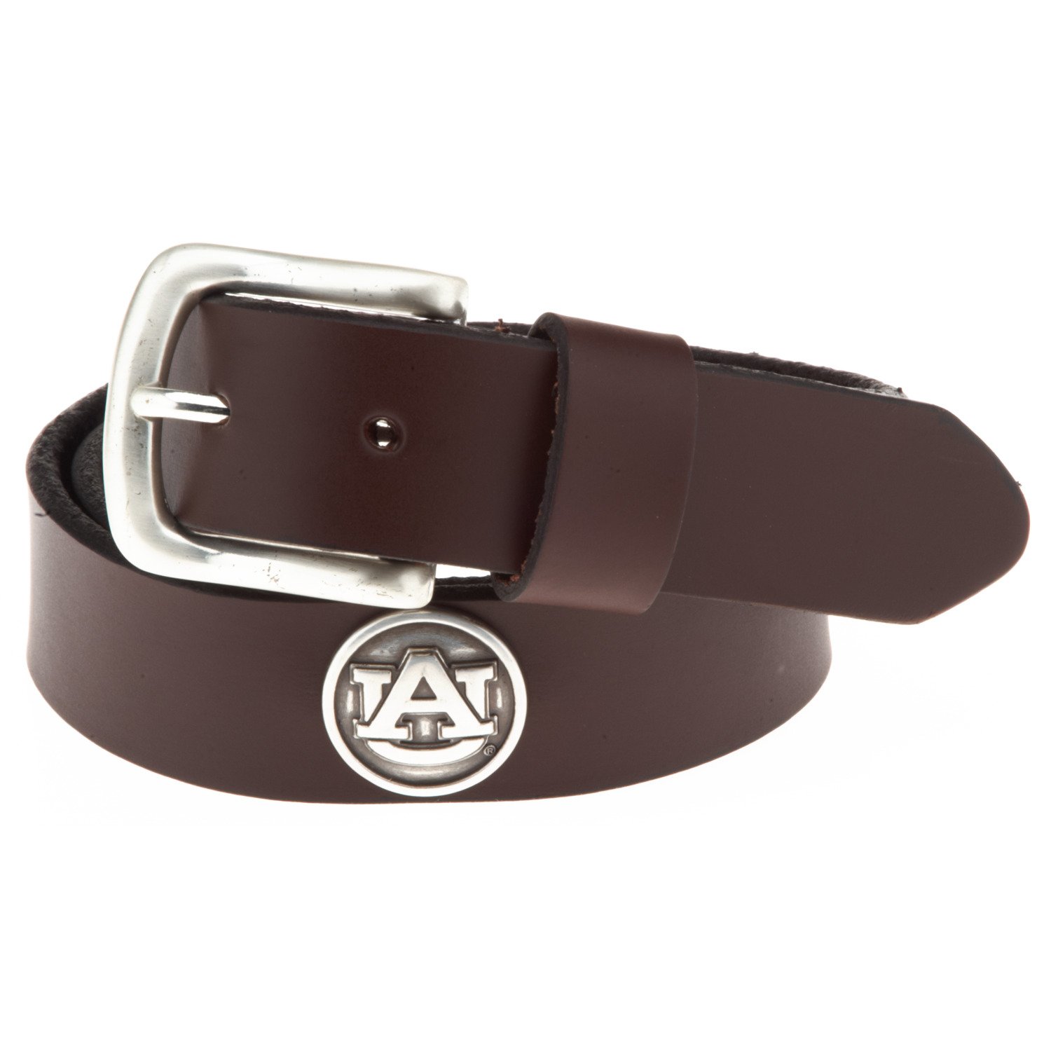 Enmon Men's Sideline Collection Auburn University Brown Leather Belt