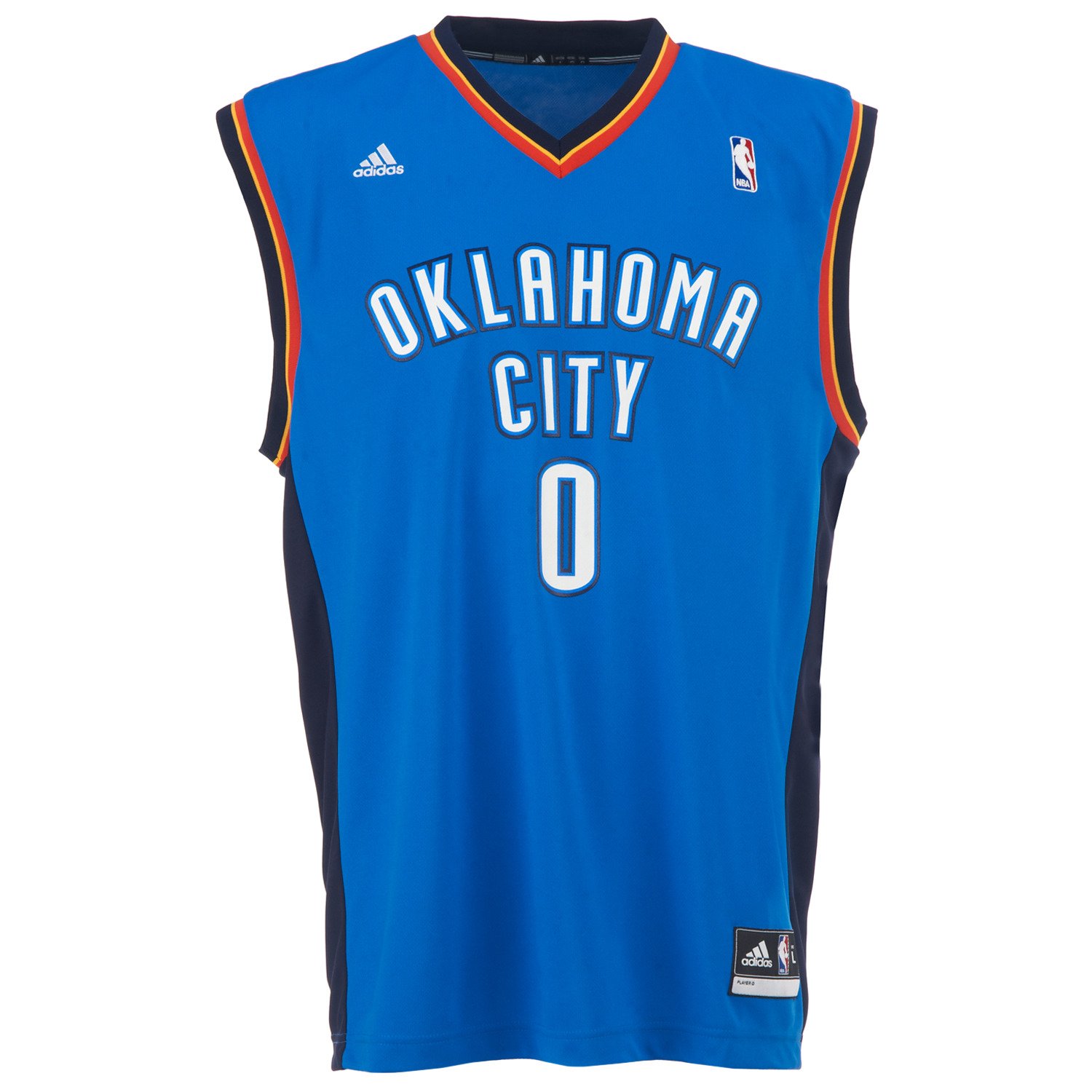adidas Men's Oklahoma City Thunder Russell Westbrook #0 Revolution 30 Replica Jersey