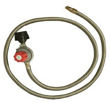 King Kooker® Stainless-Steel Hose and Regulator with Male Pipe Thread and Orifice