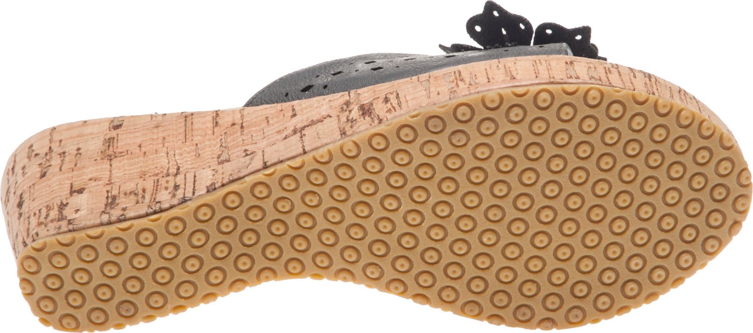 Autumn Run® Women's Flower Wedge Sandals thumbnail