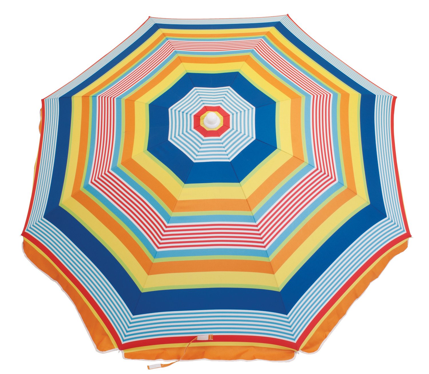 RIO Beach 6' Fashion Umbrella with Tilt and Integrated Sand Anchor