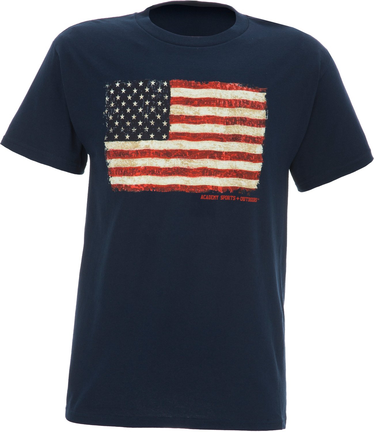 Academy Sports + Outdoors Men's Flag All Alone Printed Short Sleeve T-shirt