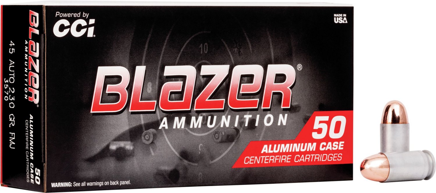 CCI® Blazer® .45 Automatic 230-Grain Centerfire Ammunition