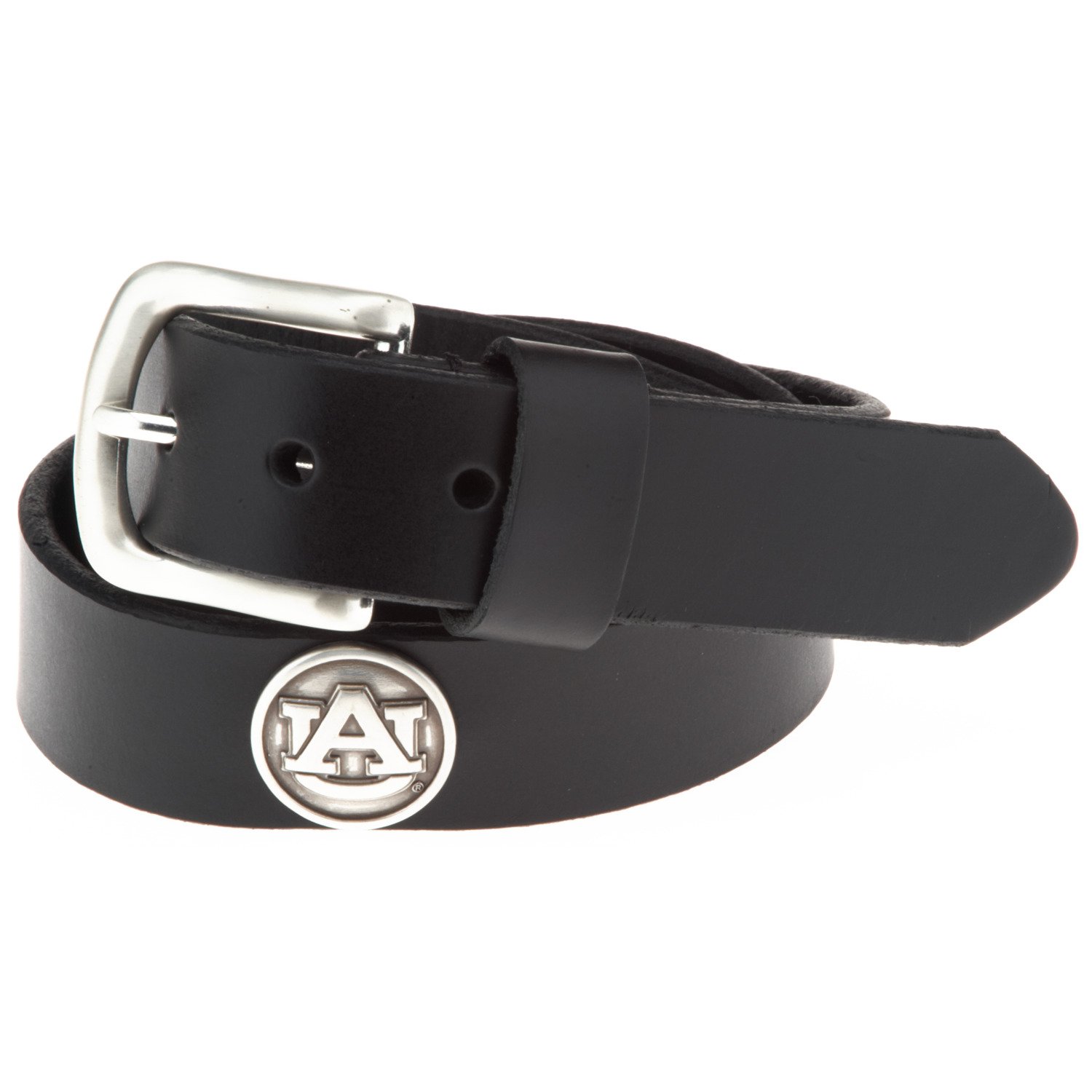 Enmon Men's Sideline Collection Auburn University Black Leather Belt