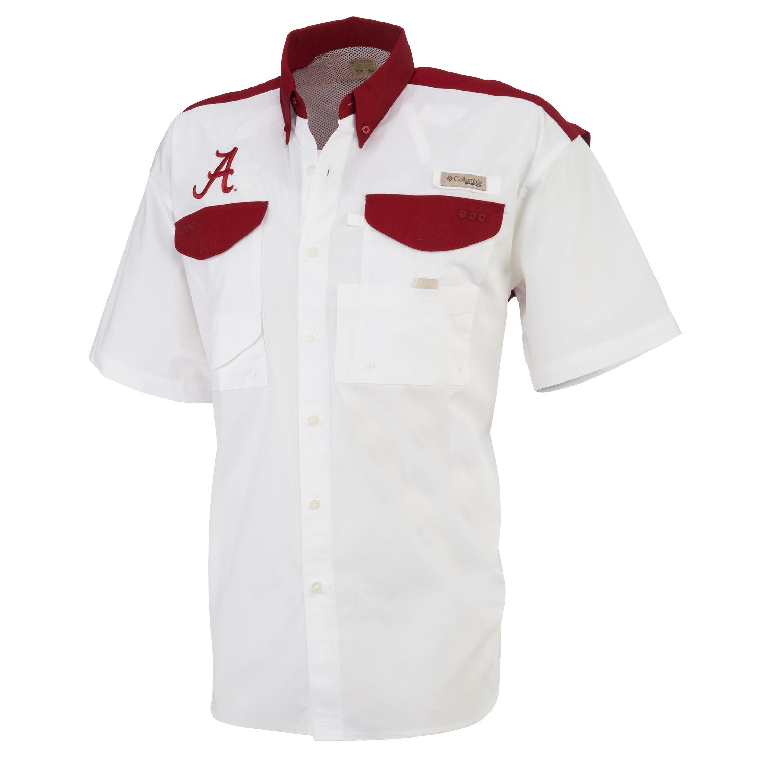 Columbia Sportswear Men's Collegiate University of Alabama Bonehead Supreme™ Fishing Shirt
