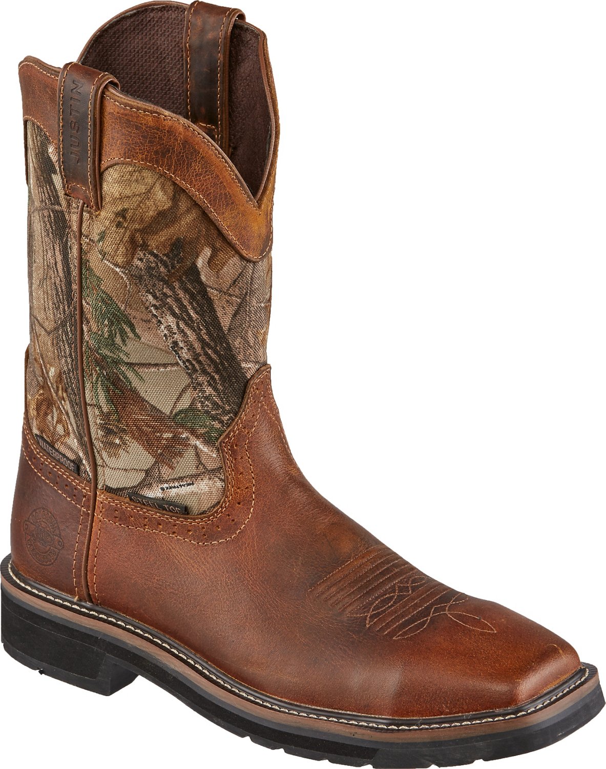 Justin Men's Stampede® Steel-Toe Work Boots thumbnail