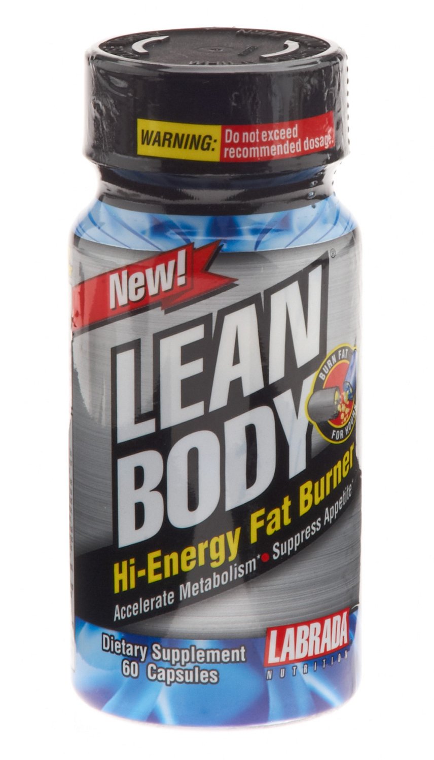 Labrada Lean Body Fat Burner Dietary Supplement 60-Capsules
