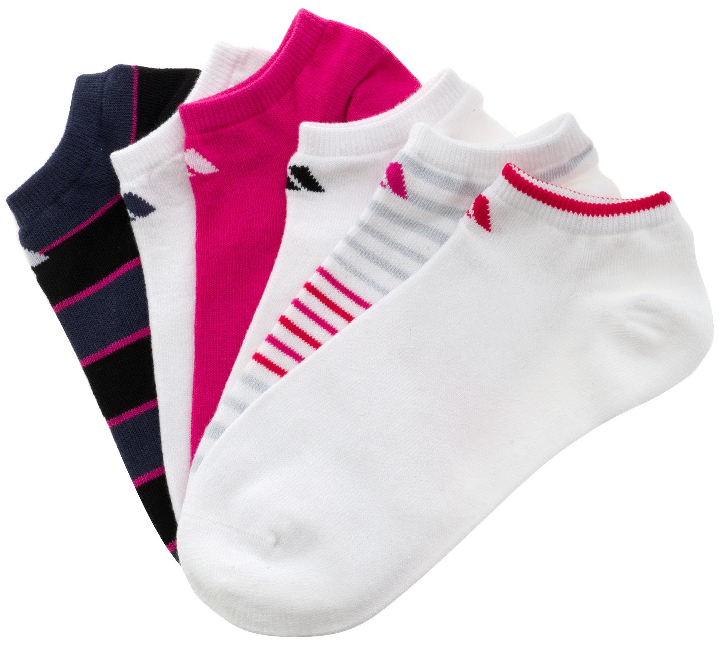 adidas Women's Superlite Graphic No-Show Socks 6-Pack
