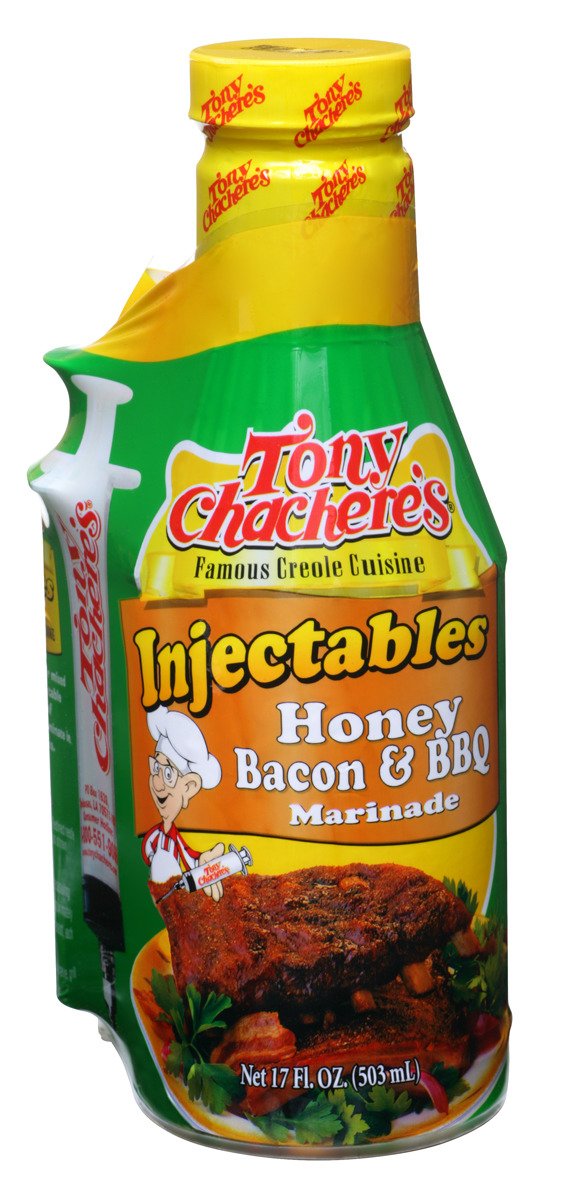 Tony Chachere's 17 oz. Praline Honey Ham Injectable Marinade with Injector