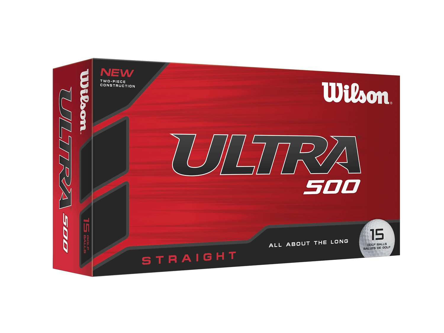 Wilson Ultra 500 Straight Golf Balls 15-Pack