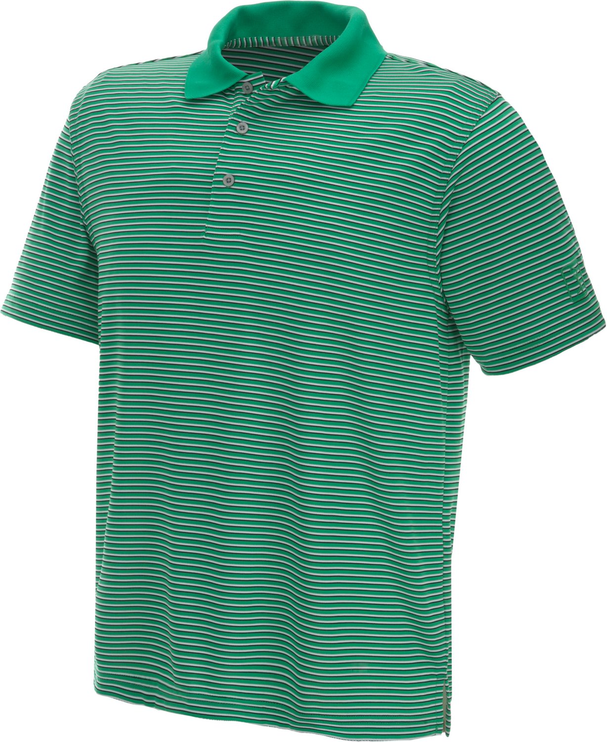PGA Tour Men's Fineline Stripe Short Sleeve Polo